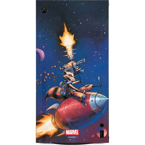 Marvel Rocket Raccoon Rocket Ride XBox Series X Digital Edition Console Skin